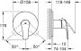 GROHE Eurosmart douchemengkraan met hendel Ø 15 8 x 17 8 cm chroom - Thumbnail 5