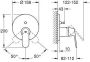 Grohe Eurosmart Cosmopolitan afbouwdeel E voor inbouw badkraan met omstel chroom 24045000 - Thumbnail 3