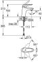 Grohe Eurostyle New waterbesparendes wastafelkraan M size met gesloten greep chroom 23715003 - Thumbnail 2