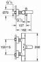 Grohe Grohtherm 1000 cosmopolitan thermostatische badkraan hoh=15 cm met omstel en koppelingen - Thumbnail 2