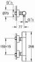 Grohe Grohterm 1000 Cosmopolitan thermostatische douchemengkraan 34065002 - Thumbnail 2