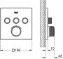 GROHE Grohtherm Smartcontrol Inbouwmengkraan opbouwdeel thermostatisch vierkant wand eengreeps met 3x omstelinrichting chroom - Thumbnail 2