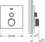 GROHE Grohtherm SmartControl afbouwdeel voor inbouw douchethermostaat vierkant hard graphite - Thumbnail 2