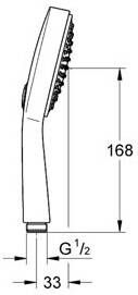 Grohe Power & Soul cosmopolitan handdouche 115 mm. chroom (oud model)