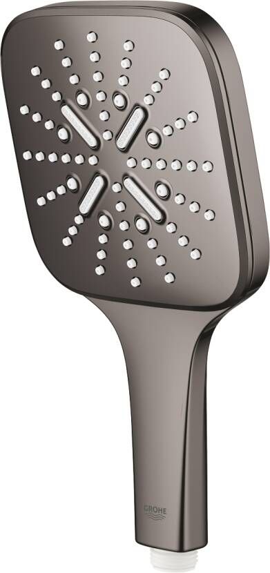 Grohe Rainshower Smartactive 30 Cube vierkante handdouche 3 straalsoorten Hard graphite