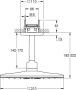 Grohe Rainshower SmartActive 310 Cube Hoofddouche 31x31cm 2 straalsoorten plafondarm 14.2cm geborsteld hard graphite 26481al0 - Thumbnail 2