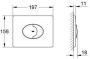 GROHE Skate Air Bedieningsplaat mechanisch horizontaal tweeknops 197 x 156 x 18mm(LxBxH ) kunststof chroom - Thumbnail 4