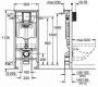 GROHE Rapid SL inbouwreservoir met bevestigingsset en geluidsdemping voor hangend toilet 113 x 50 x 13 5-23 cm - Thumbnail 3