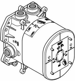 Grohe Rapido-t basisgarnituur voor inbouw thermostaat
