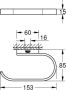 GROHE Selection Closetrolhouder zonder deksel wand metaal chroom 41068000 - Thumbnail 3