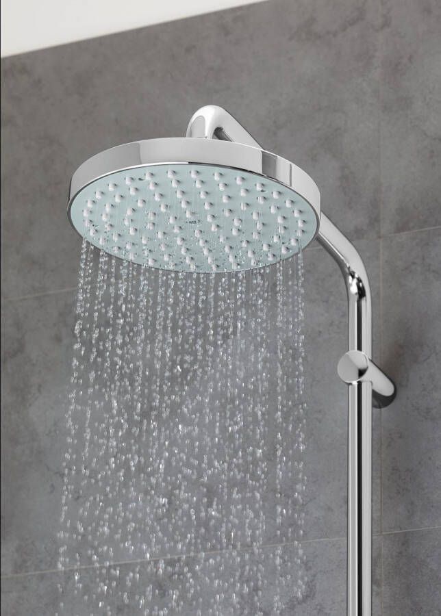 Grohe Tempesta 210 douchesysteem met omstelkraan voor wandmontage Chroom
