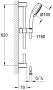 Grohe New Tempesta Cosmopolitan glijstangset met handdouche met 3 straalsoorten 60cm 9.5L min. chroom wit 27579002 - Thumbnail 2