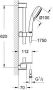 Grohe New Tempesta Cosmopolitan glijstangset met handdouche met 4 straalsoorten met zeepschaal 60cm 9.5L min. chroom wit 27577002 - Thumbnail 2