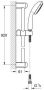 Grohe New Tempesta glijstangset met handdouche met 3 straalsoorten 9.5L min. 90m met doucheslang 175cm chroom wit 28789002 - Thumbnail 2