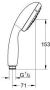 GROHE New Tempesta Classic III handdouche 100mm 9.5l min 3 straalsoorten antikalksysteem kunststof chroom - Thumbnail 3