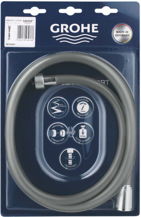 Grohe Vitalioflex doucheslang twistfree 150cm chroom