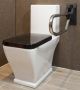 Handicare Toiletbeugel Linido Opklapbaar Aangepast Sanitair 80 cm RVS Gepolijst Antraciet - Thumbnail 2