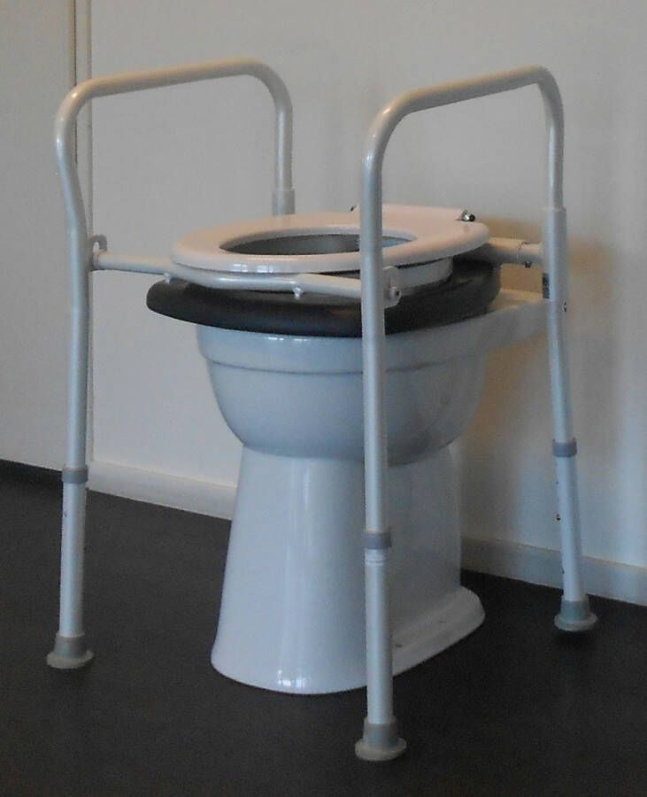 Handicare opklapbaar toiletframe wit