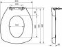 Linido zachte toiletzitting voor gevoelige huid 4 5 x 40 5 x 46 cm grafiet - Thumbnail 3