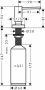 Hansgrohe A71 zeepdispenser 1-gats 500ml onderbouw RVS look 40468800 - Thumbnail 2