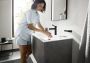 Hansgrohe Finoris ééngreeps wastafelmengkraan comfortzone 110 inclusief PushOpen wastegarnituur 18 2 cm mat zwart - Thumbnail 3