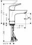 Hansgrohe Focus E2 wastafelkraan inclusief ComfortZone 100 met waste chroom 31607000 - Thumbnail 3