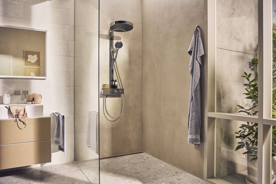 Hansgrohe Metropol ééngreeps wastafelmengkraan afbouwdeel met voorsprong 225 mm en afvoerplug chroom