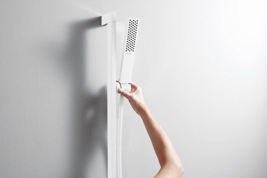 Hansgrohe Pulsify E doucheset 100 1jet EcoSmart met glijstang 65 cm mat wit