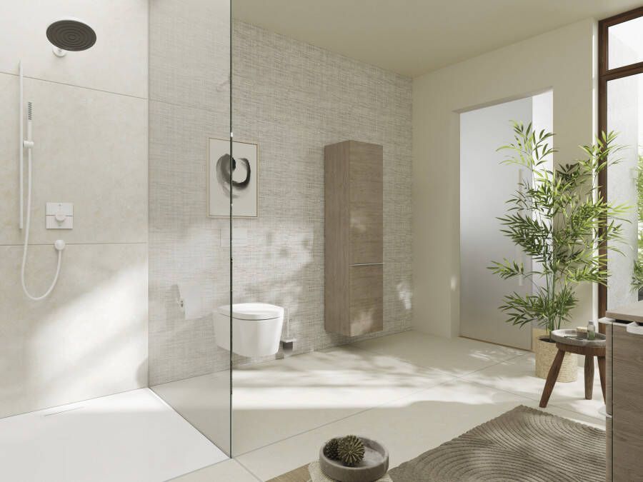 Hansgrohe Pulsify S doucheset 100 1jet EcoSmart+ met glijstang 90 cm mat wit