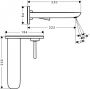 Hansgrohe PuraVida afbouwdeel voor inbouw wastafelkraan met afvoerplug 50001 uitloop 22 5cm wit chroom 15085400 - Thumbnail 2