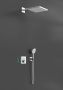 Hansgrohe Raindance E complete set inbouwset 300 1jet met ShowerSelect Square chroom - Thumbnail 2