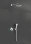 Hansgrohe Raindance S complete set inbouwset 240 1 jet PowderRain met ShowerSelect S chroom - Thumbnail 2