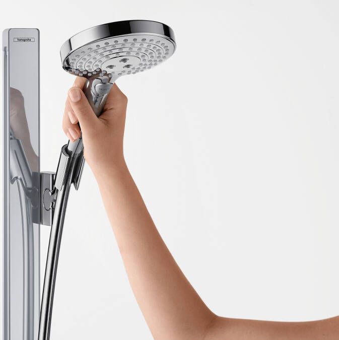 Hansgrohe Raindance Select S doucheset 120 3jet EcoSmart 9 l min met Unica' E glijstang 90 cm chroom