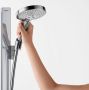 Hansgrohe Raindance Select S doucheset 120 3jet met Unica`E glijstang 90 cm met handdouche EcoSmart en zeepschaal 90 cm met Isiflex`B doucheslang 160 cm chroom - Thumbnail 3