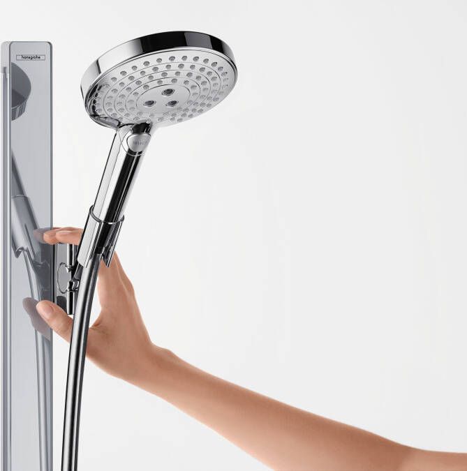 Hansgrohe Raindance Select S doucheset 120 3jet EcoSmart 9 l min met Unica' E glijstang 90 cm chroom