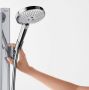 Hansgrohe Raindance Select S doucheset 120 3jet met Unica`E glijstang 90 cm met handdouche EcoSmart en zeepschaal 90 cm met Isiflex`B doucheslang 160 cm chroom - Thumbnail 4