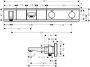 Hansgrohe RainSelect afbouwdeel voor inbouw badkraan thermostatisch voor 2 functies 52.7x90cm zwart chroom 15359600 - Thumbnail 2