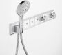 Hansgrohe RainSelect afbouwdeel v. inbouw douchekraan thermostatisch m. douchehouder v. 4 functies 59.8x90cm wit chroom - Thumbnail 4