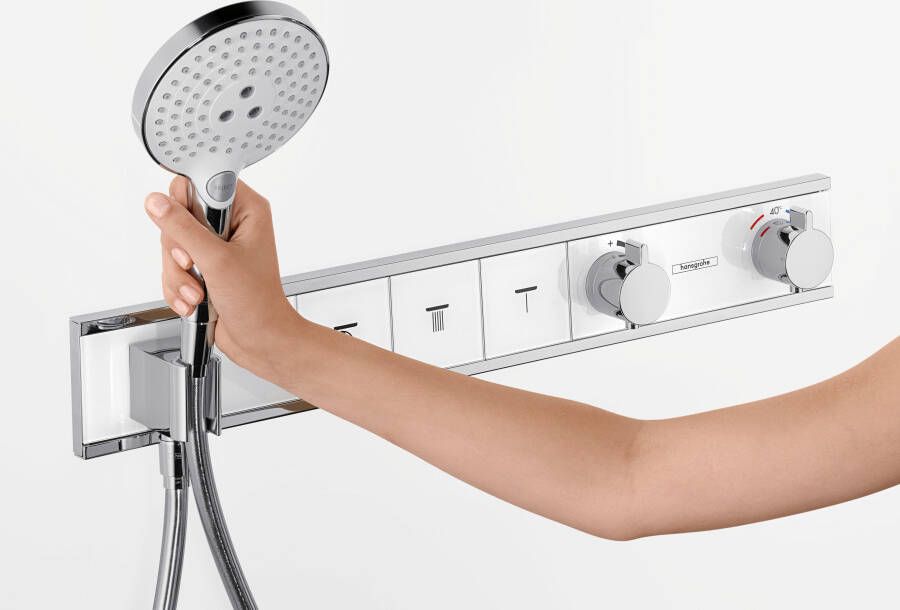 Hansgrohe RainSelect thermostaat afbouwdeel voor 4 functies wit chroom