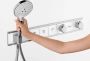 Hansgrohe RainSelect afbouwdeel v. inbouw douchekraan thermostatisch m. douchehouder v. 4 functies 59.8x90cm wit chroom - Thumbnail 5