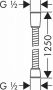 Hansgrohe Sensoflex metalen doucheslang 125 cm chroom - Thumbnail 5