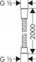 Hansgrohe Sensoflex doucheslang 200cm chroom 28134000 - Thumbnail 2