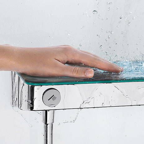 Hansgrohe ShowerTablet Select 300 douchethermostaat 15 cm. wit chroom