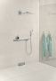 Hansgrohe ShowerTablet Select opbouw douchekraan thermostatisch Select 700 voor 2 douchefuncties (gelijktijdig) met koppelingen wit chroom 13184400 - Thumbnail 3