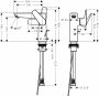 Hansgrohe Talis E ééngreeps wastafelmengkraan comfortzone 150 met trekwaste 15 6 cm geborsteld zwart chroom - Thumbnail 2