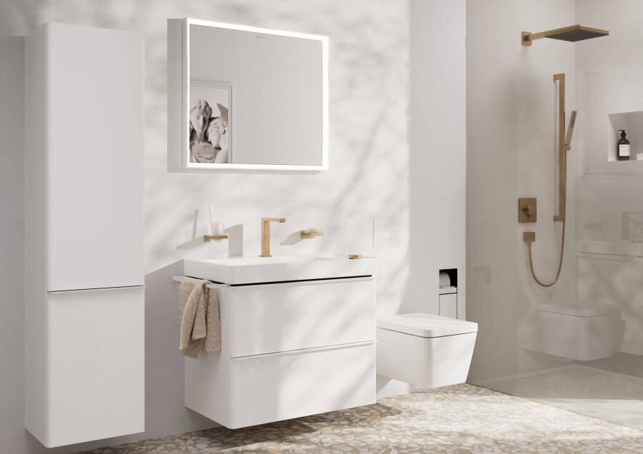 Hansgrohe Tecturis E 2-gats wastafelkraan 150 CoolStart met waste Brushed Bronze