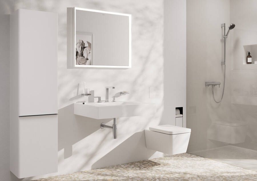 Hansgrohe Tecturis E 3-gats wastafelkraan 150 met afvoerplug chroom