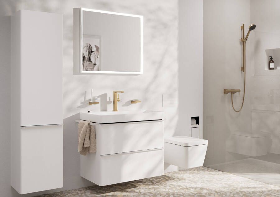 Hansgrohe Tecturis E ééngreeps wastafelkraan 210 Fine CoolStart met draaibare uitloop en afvoerplug Brushed Bronze