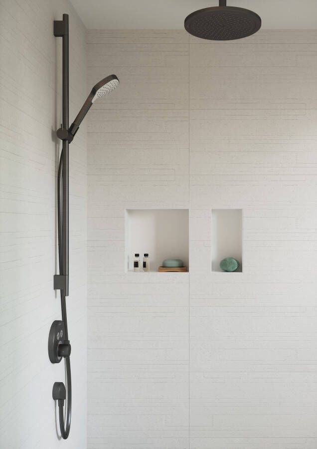 Hansgrohe Unica S Puro glijstang 90 cm met doucheslang Brushed Black Chrome