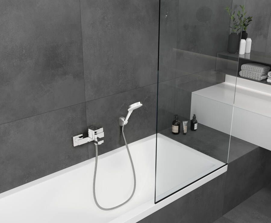 Hansgrohe Vernis Shape ééngreeps badmengkraan opbouw chroom